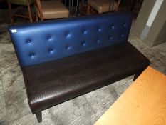 *Bench Seating Unit with Button Back & Faux Snakes