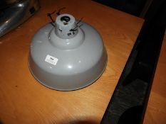 *Grey Enamel Industrial Lamp Shade