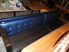 *Pair of Bench Seating Units with Button Backs & Faux Snakeskin Upholstery
