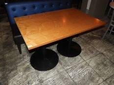 *Rectangular Ash Topped Dining Table 120x80cm