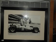 *Framed Photo Print of Mario Andretti