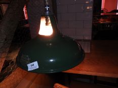 *Kolikon Enamel Lamp Shade with Edison Style Bulb And Original Label