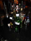 *Assorted Part Bottles of Spirits and Syrups