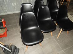 *Six Black Eiffel Style Chairs