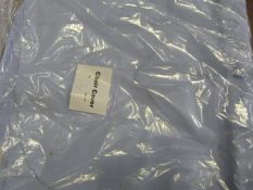 *63 Light Blue Polycotton Chair Covers