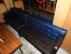 *Two Bench Seating Units with Button Backs & Faux