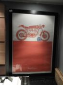 *Dues Vintage Motorcycle Print (Limited Edition 67