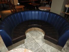 *Horseshoe Shaped Bench Seating Unit with Pleated