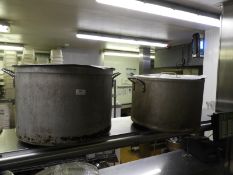 *Two Large Long LIfe Aluminium Pans with Covers