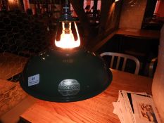 *Kolikon Enamel Lamp Shade with Edison Style Bulb And Original Label