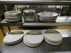 *Assorted White Crockery INcluding Oval Platters a