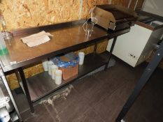 *Stainless Steel Preparation Table with Undershelf