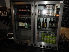 *Gamco two Door Undercounter Bottle Cooler in Stai