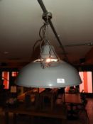 *Chysteel Grey Enamel Industrial Style Lamp Shade