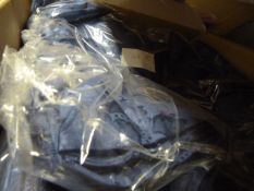 *57 Navy Brocade Chair Covers