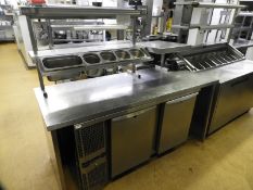 *Stainless Steel Preparation Unit with Heated Lamp