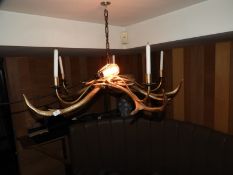 *Gold Painted Antler Candelabra