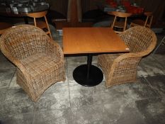 *Pair of Cane Tub Seats