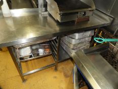 *Stainless Steel Preparation Table with Undershelf