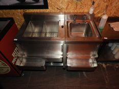 *Stainless Steel Back of Bar Unit Comprising Bottl