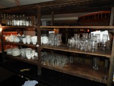 *Contents of Shelf Unit to Including Glassware, Es