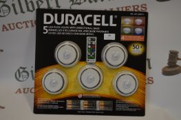 *Duracell 5pc LED Puck Light Set
