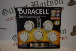 *Duracell 5pc LED Puck Light Set