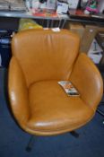*Kuka Leather Accent Chair