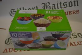 *Signature 10pc Stoneware Bowls Set