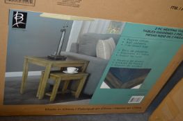 *Ash Veneer Nest of Two Tables