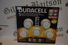 *Duracell 5pc LED Puck Light Set
