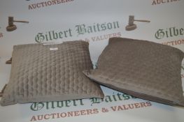 *Honeycomb Feather Filled Cushion 2pk