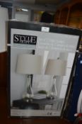 *Pair of Mercury Glass Table Lamps