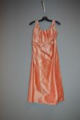 *Size: 14 Cream/Pink Bridesmaid Dress by Dessy Col