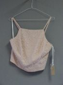 *Size: 8 Blush Bridesmaid Top by Dessy Collection