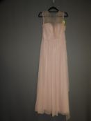 *Size: 12 Blush Bridesmaid Dress by Dessy Collecti