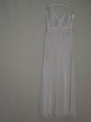 *Size: 12 Light Grey Bridesmaid Dress by Alfred Su