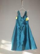 *Size: 12 Green/Blue Bridesmaid Dress by Alfred Su