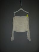 *Size: 12 Ivory Wedding Dress Top