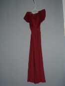 *Size: 10 Burgundy Bridesmaid Dress