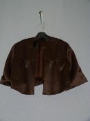 *Size: 0 Brown Bridesmaid Jacket by Dessy Group