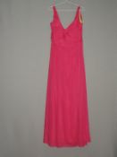 *Size: 16 Bright Pink Bridesmaid Dress by Alfred S
