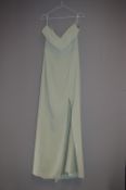 *Size: 10 Grey/Green Bridesmaid Dress by Dessy Col