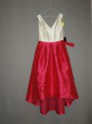 *Size: 8 Pink & White Bridesmaid Dress by Alfred S