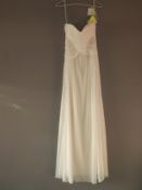 *Size: 10 White Bridesmaid Dress by Alfred Sung