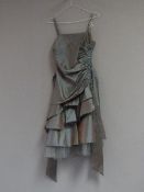 *Size: 12 Grey/Green Bridesmaid Dress