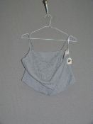 *Size: 16 Platinum Bridesmaid Top by Dessy Group