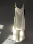 *Size: 8 Ivory Two Piece Bridesmaid Dress by Dessy