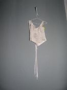 *Size: 14 Blush Wedding Dress Top