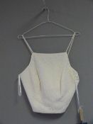 *Size: 8 Ivory Bridesmaid Top by Dessy Collection